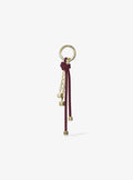 Gold-Tone and Speckled Cord Bag Charm