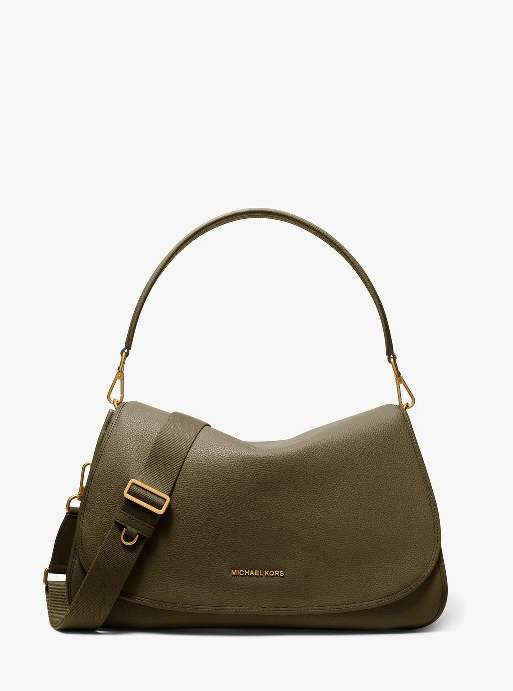 Holmes Extra-Large Pebbled Leather Convertible Messenger Bag