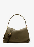 Holmes Extra-Large Pebbled Leather Convertible Messenger Bag