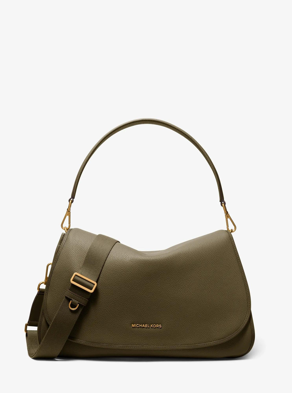 Holmes Extra-Large Pebbled Leather Convertible Messenger Bag
