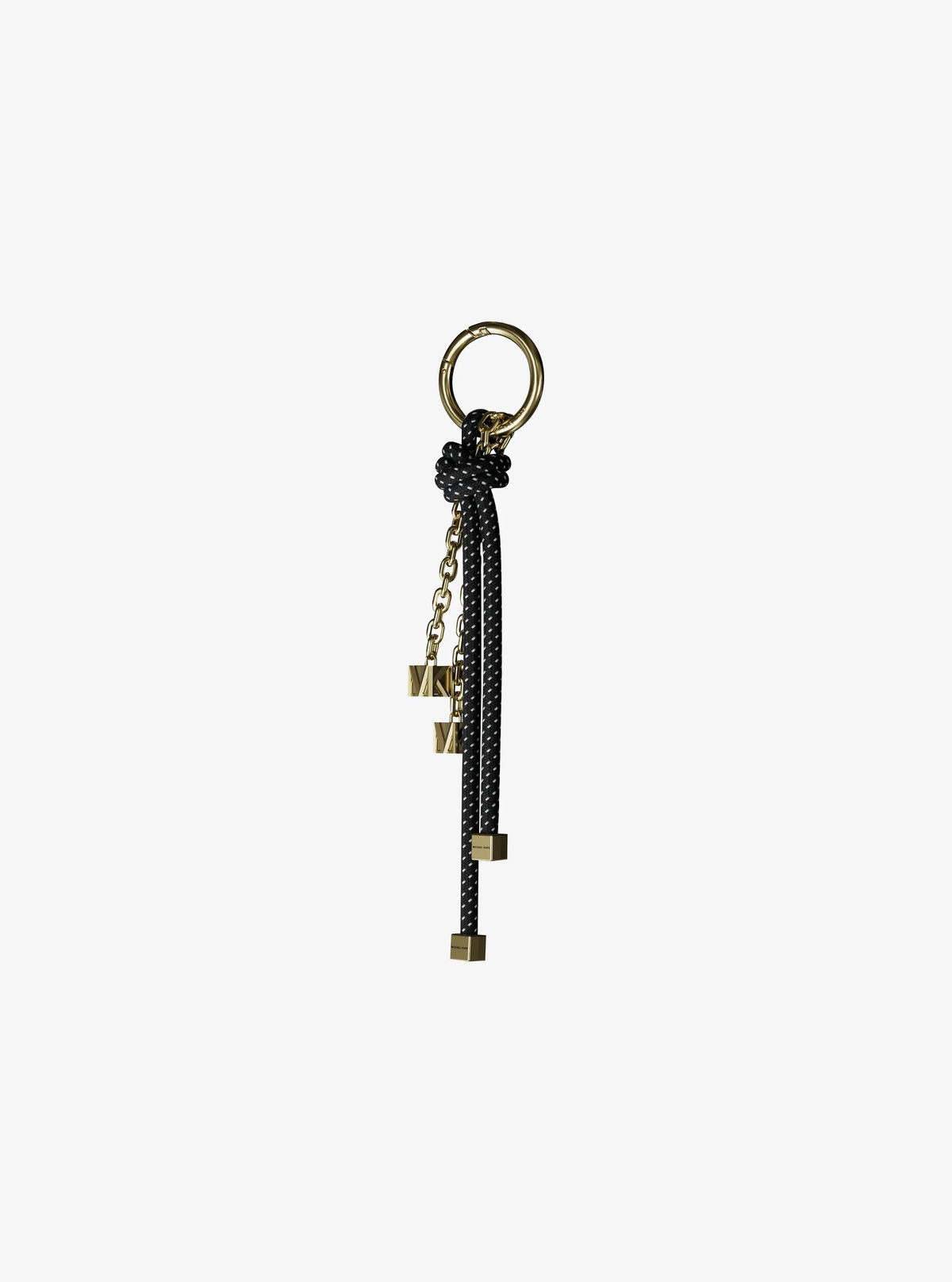 Gold-Tone and Speckled Cord Bag Charm