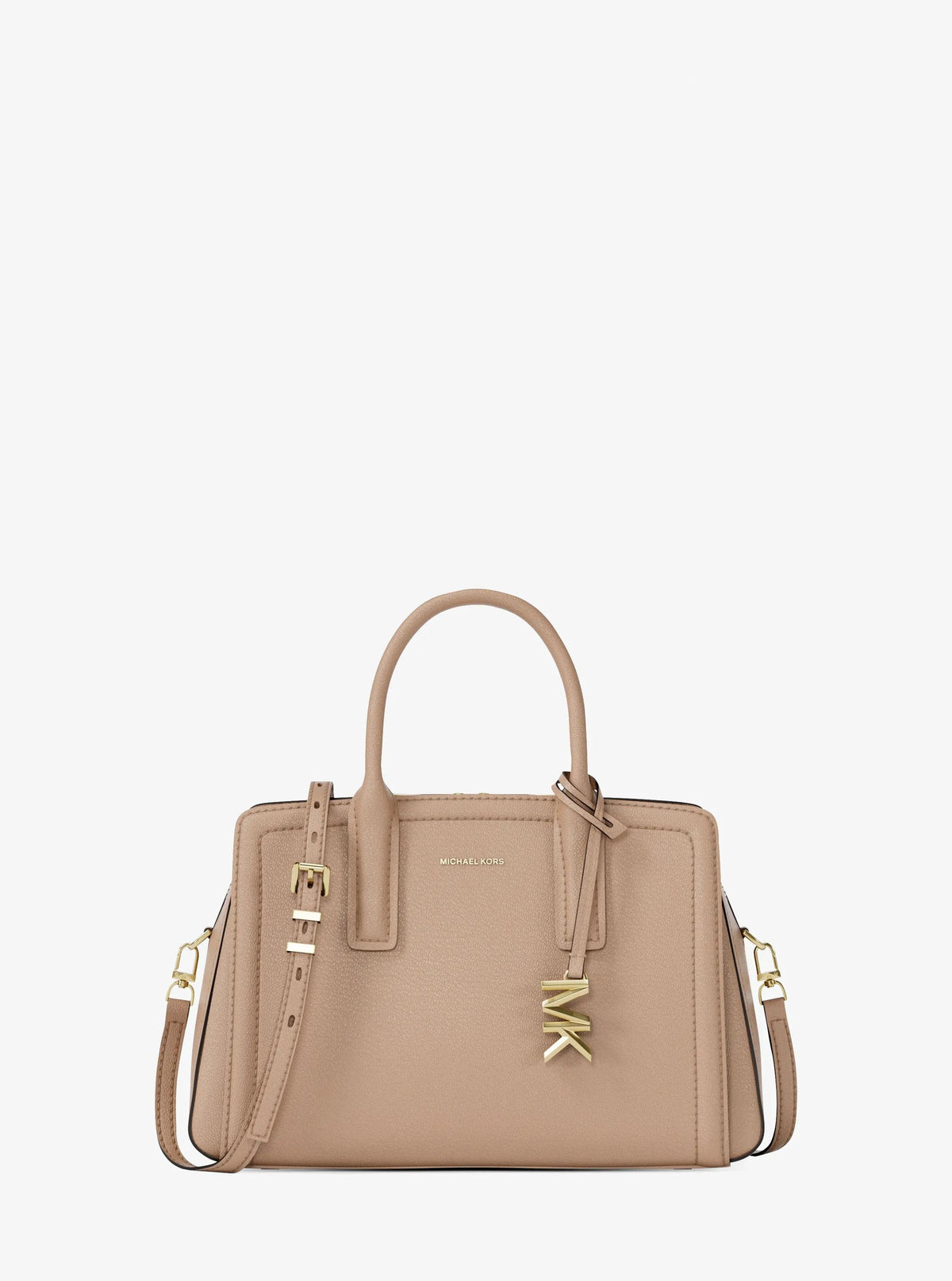 Laila Small Pebbled Leather Satchel