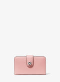 MK Pop Charm Medium Pebbled Leather Wallet