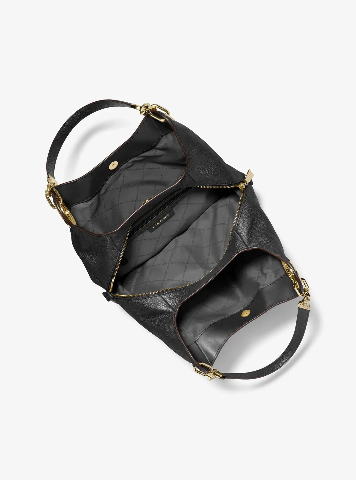 Lillie Large Pebbled Leather Shoulder Bag