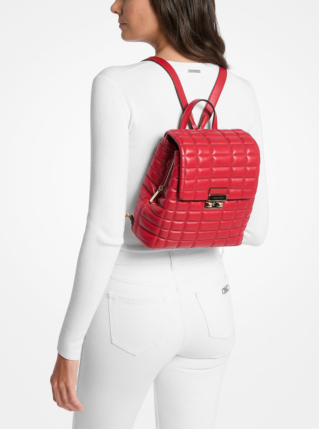 Tribeca Small Quilted Leather Backpack
