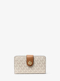 MK Pop Charm Medium Signature Logo Wallet