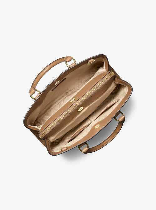 Camille Large Signature Logo Satchel
