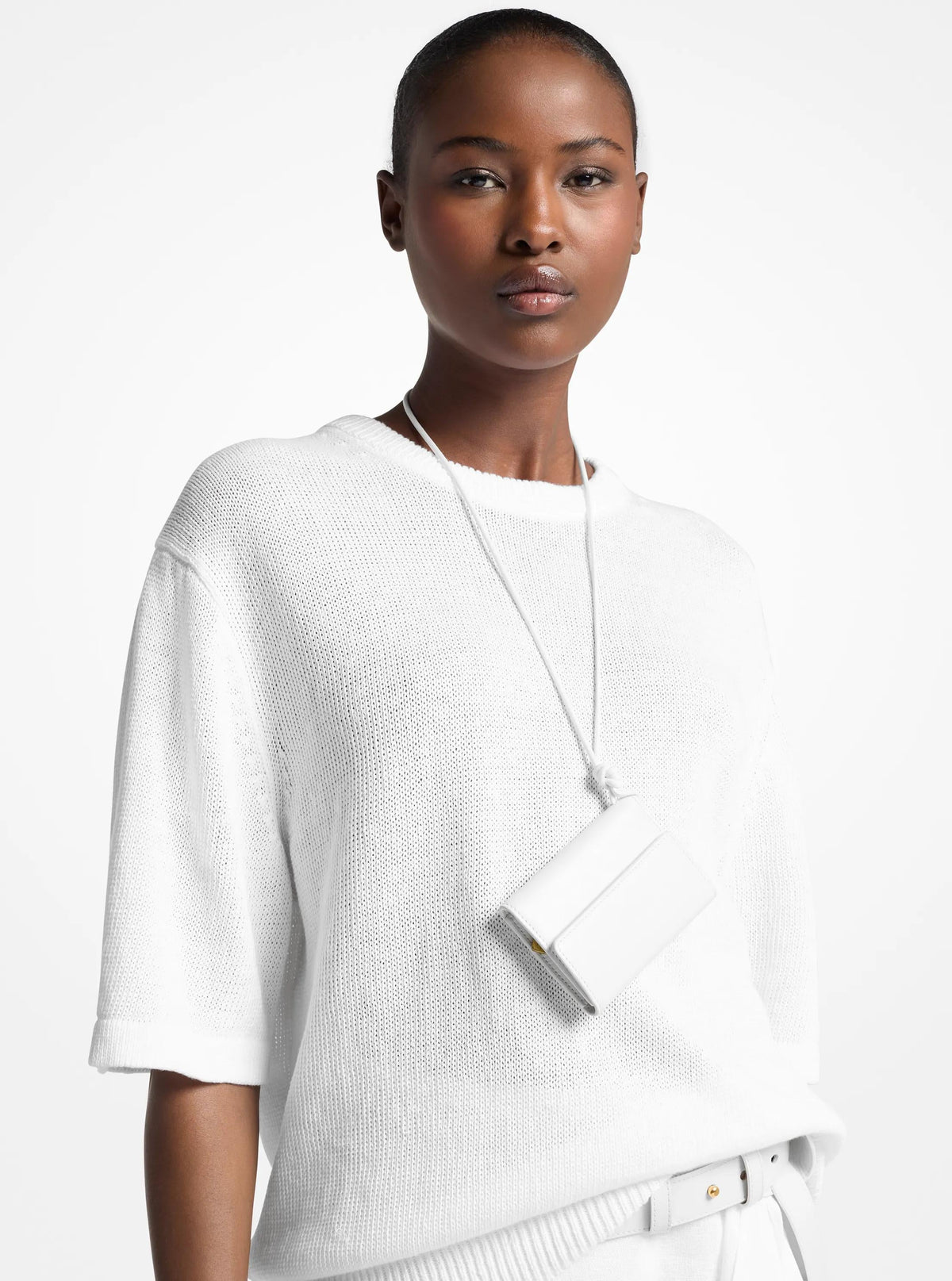 Leather Card Holder Necklace