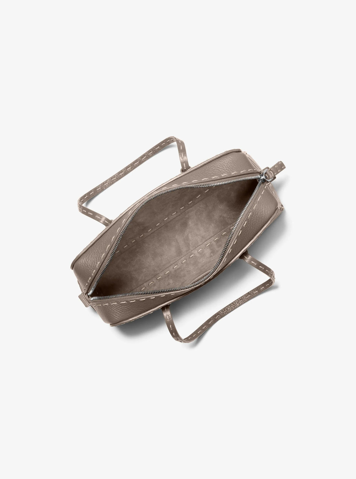 Roberta Hand-Stitched Pebbled Leather Satchel