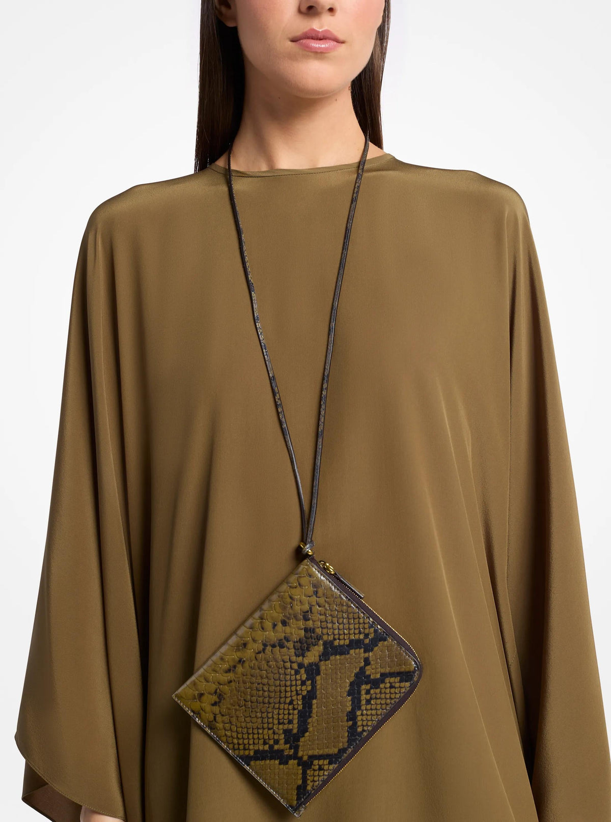 Aurelia Snake Embossed Leather Bag