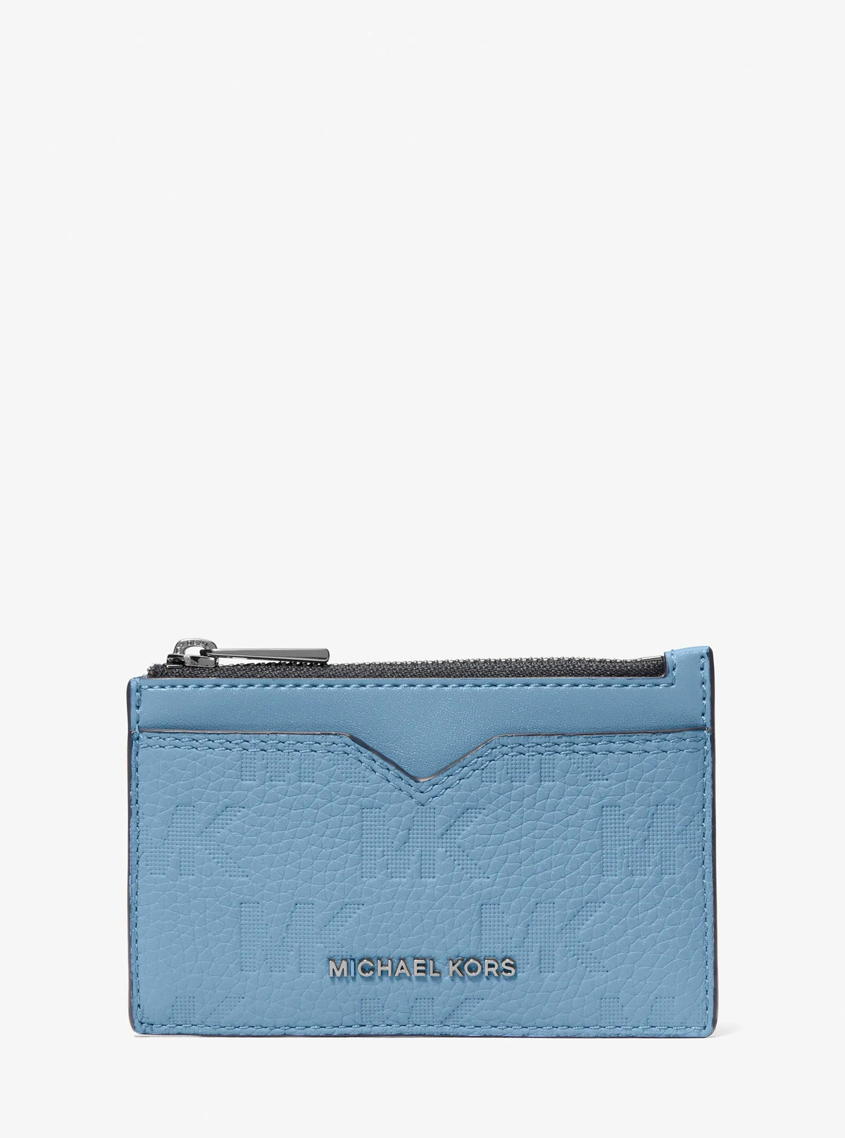 Hudson Logo Embossed Leather Card Case