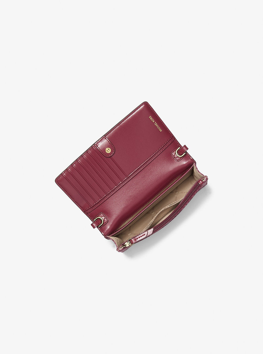 Jet Set Small Logo Print Woven Smartphone Crossbody Bag