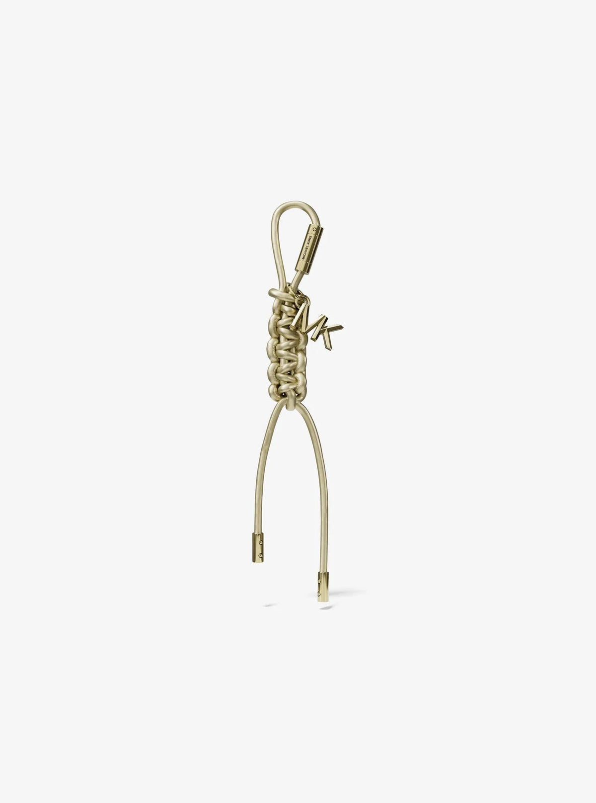 Gold-Tone and Metallic Braided Cord Bag Charm
