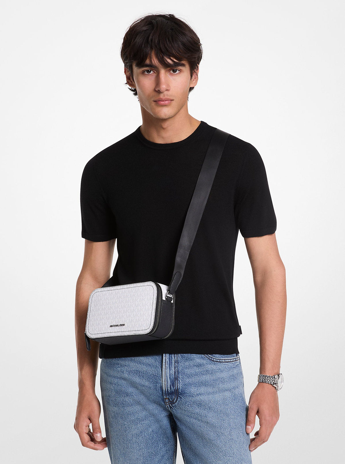 Hudson Signature Logo Crossbody Bag