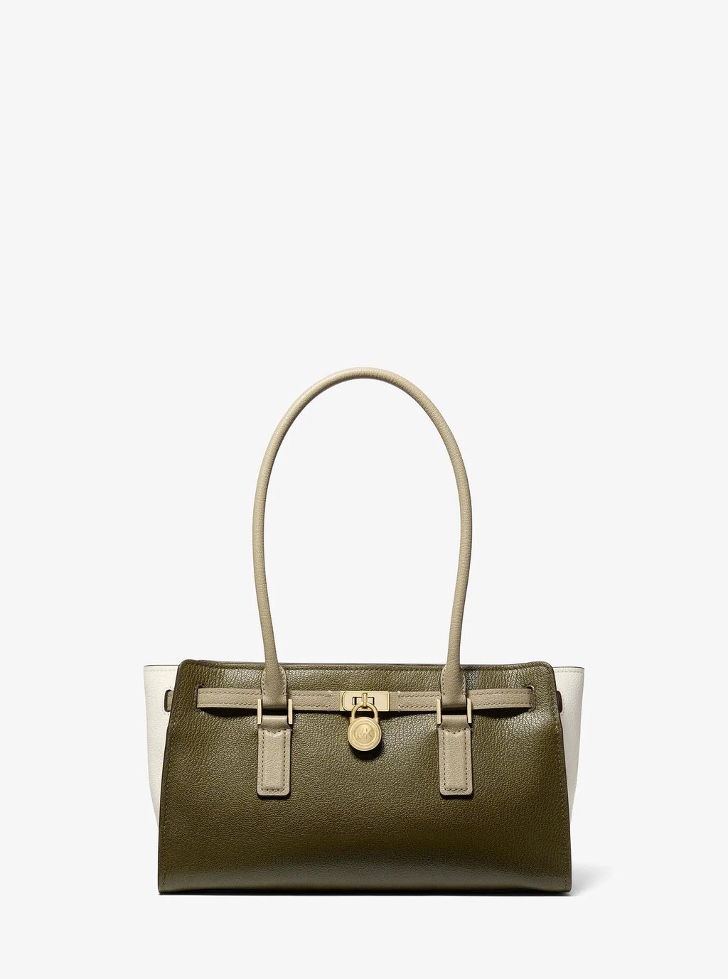 Hamilton Moderne Small Color-Blocked Leather Satchel