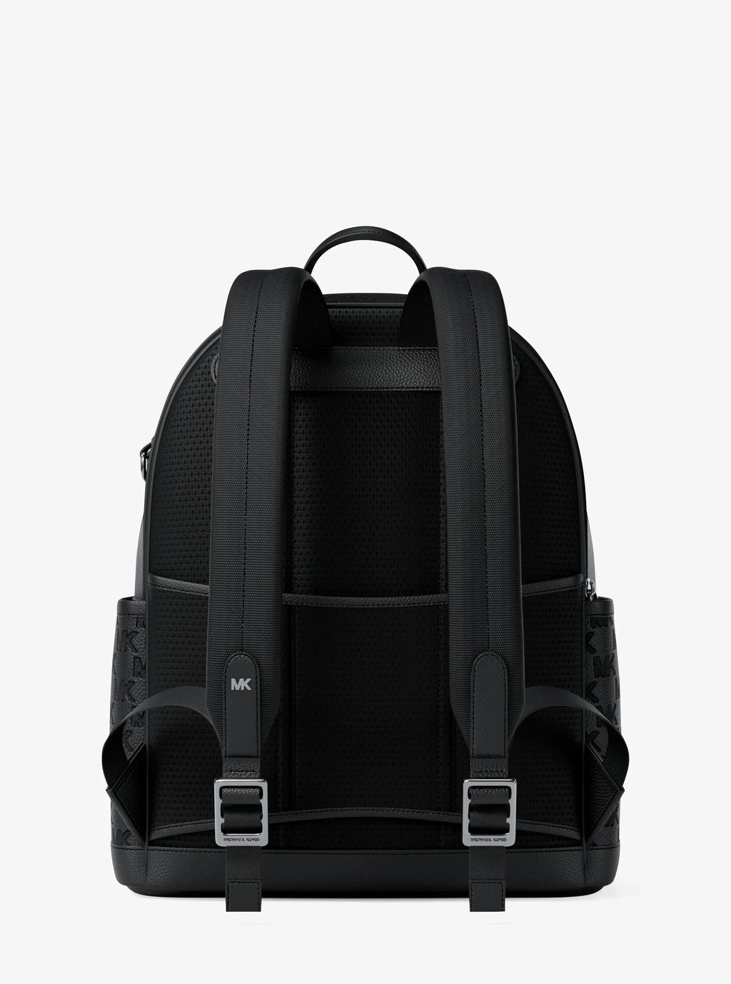 Jet Set Medium Logo Debossed Pebbled Leather Backpack