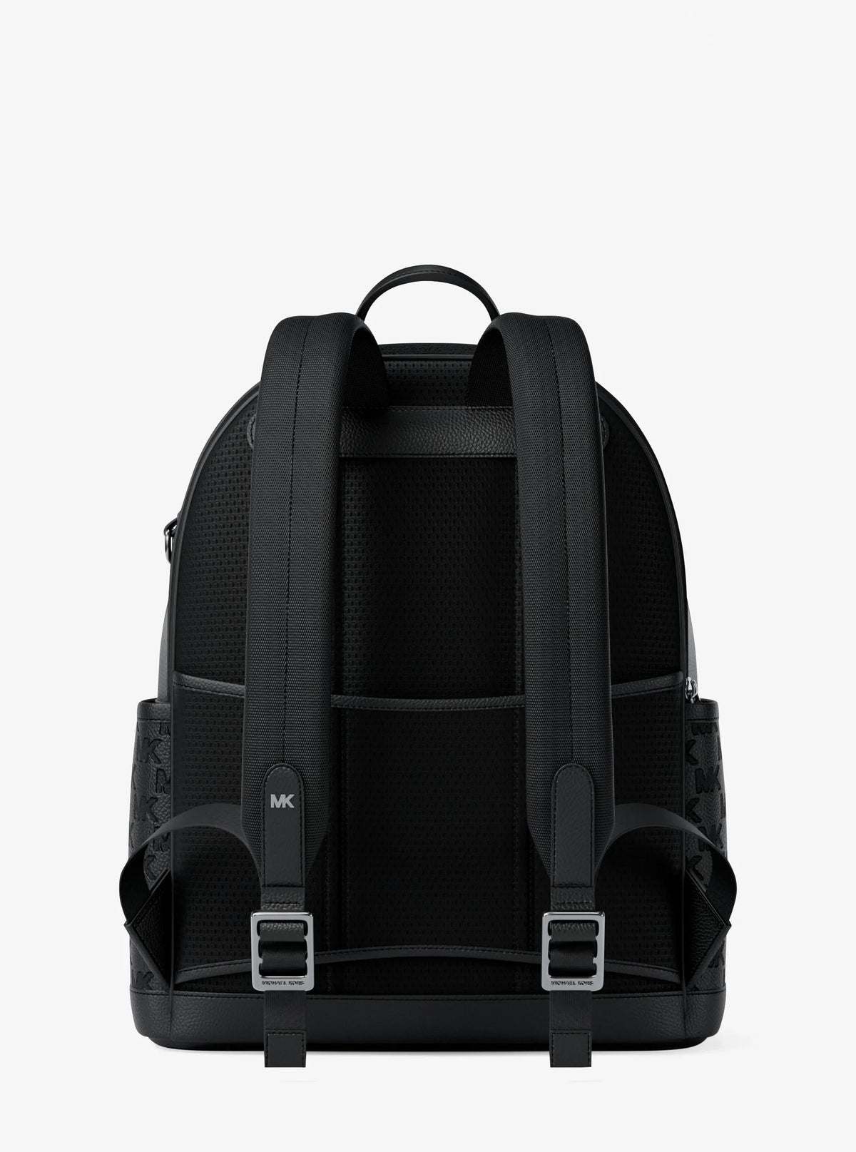Jet Set Medium Logo Debossed Pebbled Leather Backpack