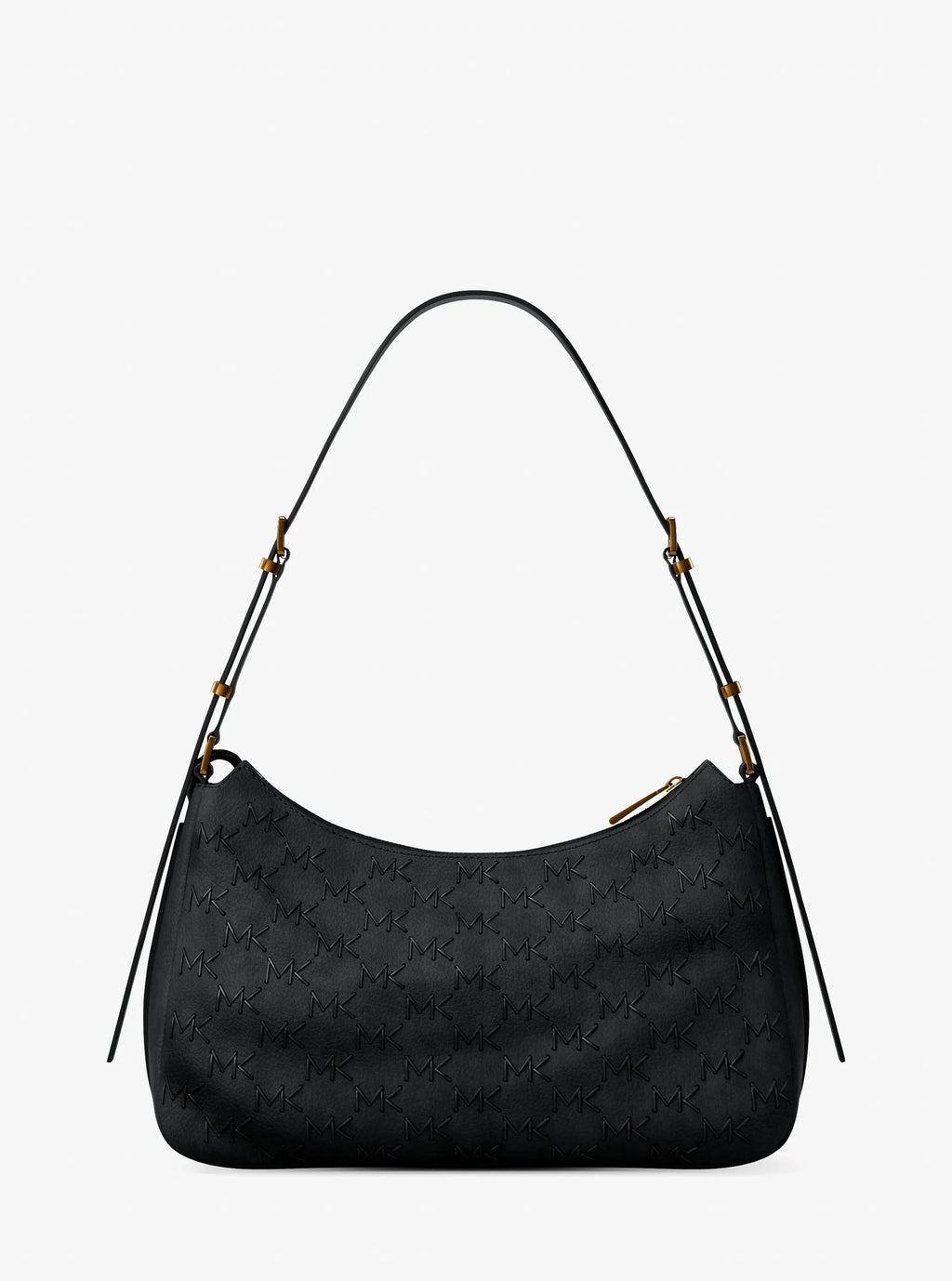 Nolita Medium Whipstitched Logo Leather Shoulder Bag