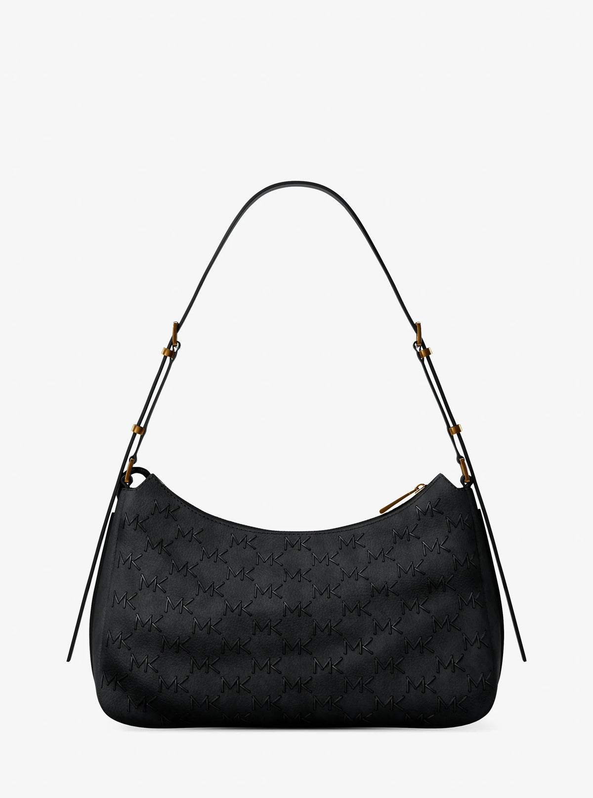 Nolita Medium Whipstitched Logo Leather Shoulder Bag