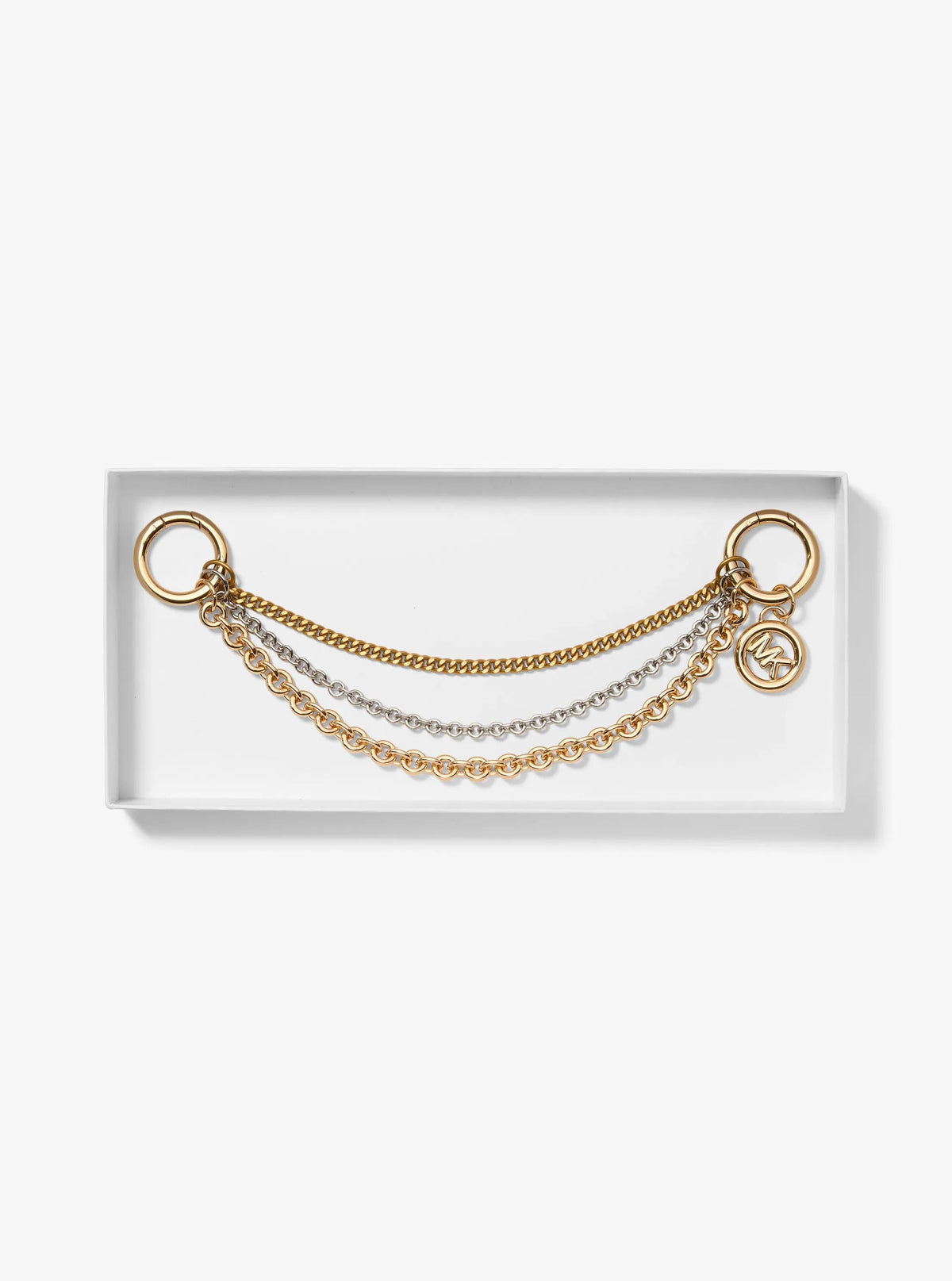 Mixed-Metal Chain Bag Charm