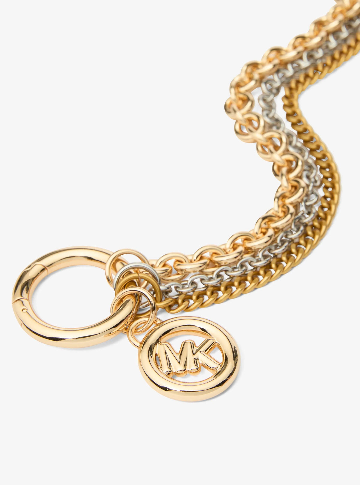 Mixed-Metal Chain Bag Charm