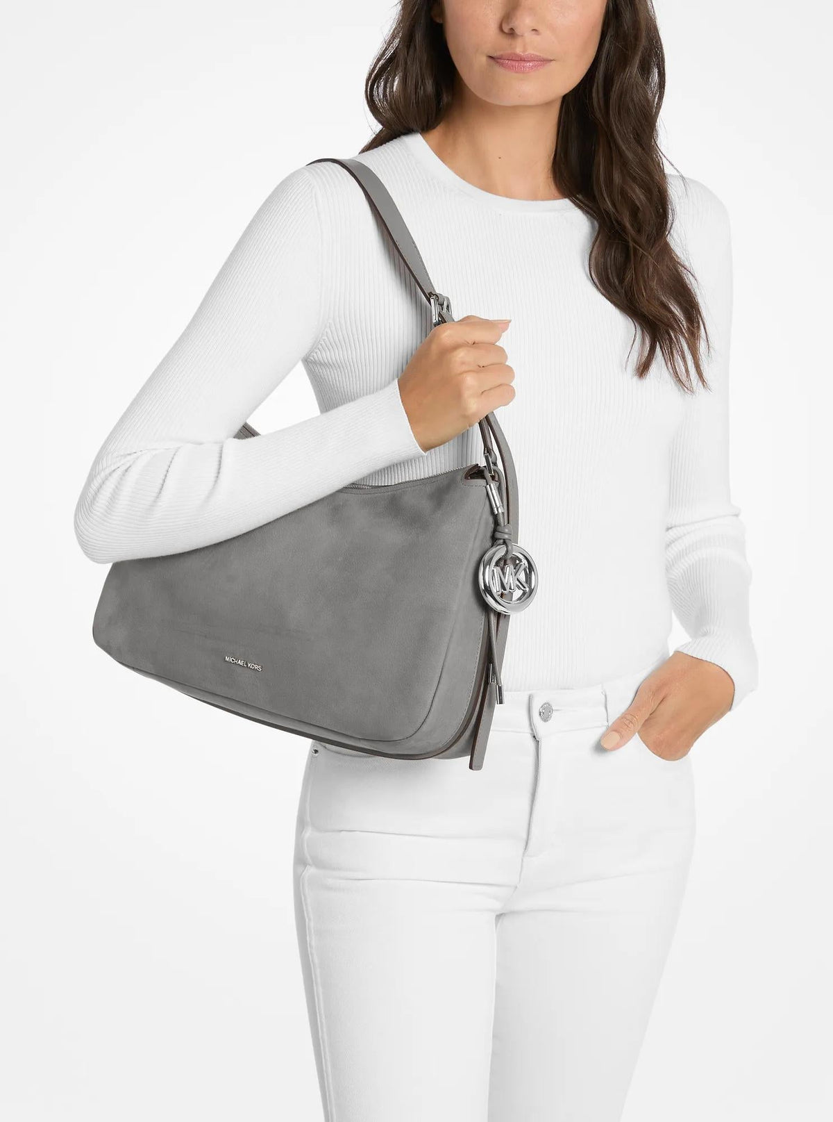 Nolita Medium Nubuck Shoulder Bag