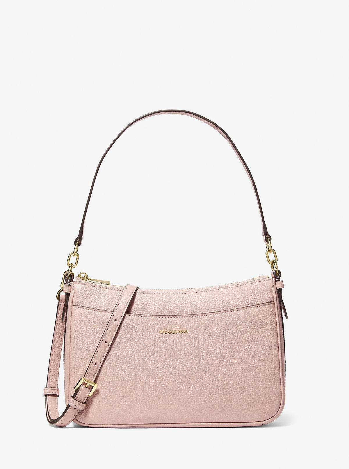 Jet Set Medium Pebbled Leather Convertible Crossbody Bag