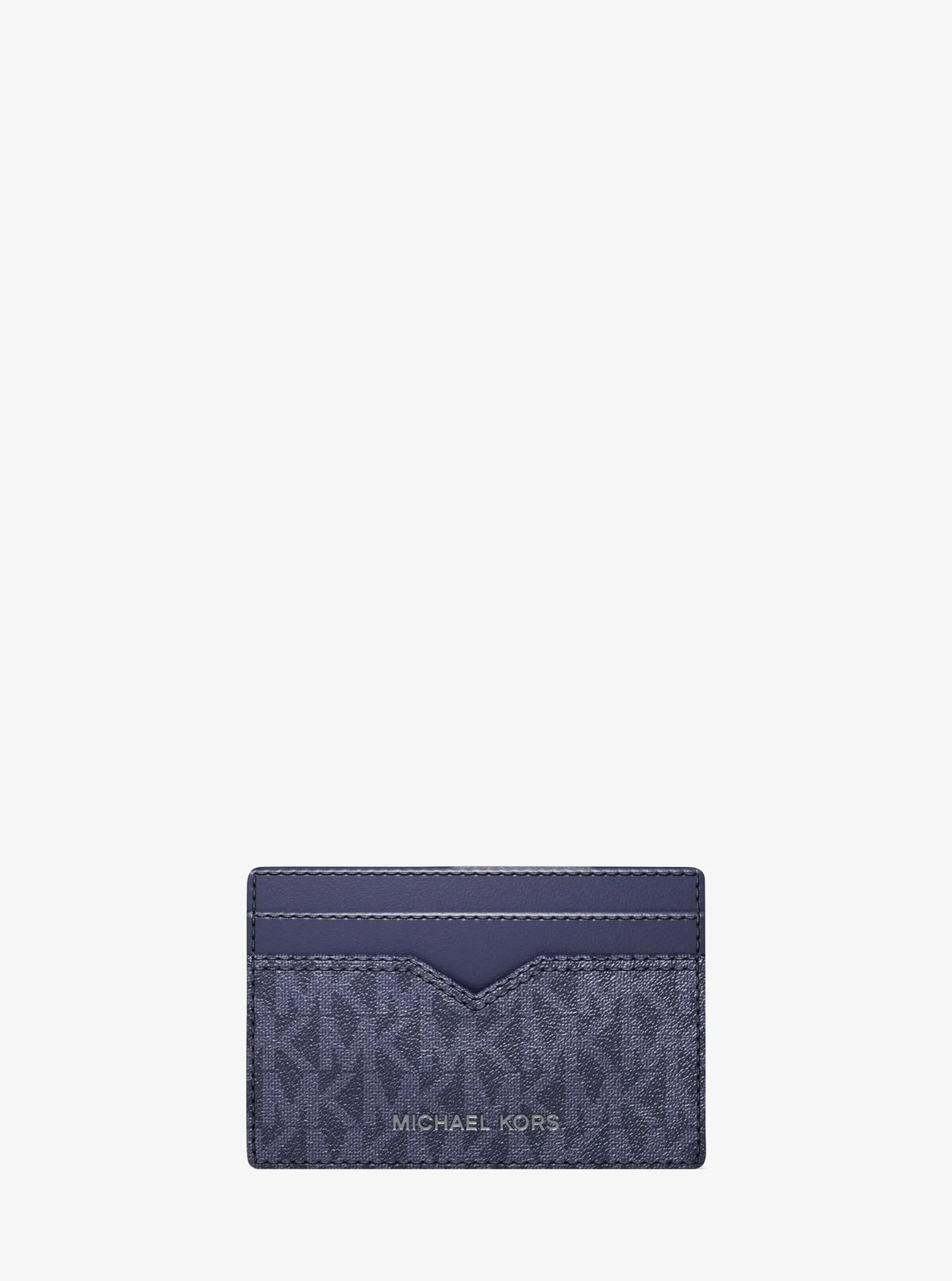 Hudson Pebbled Leather and Signature Logo Money Clip Card Case