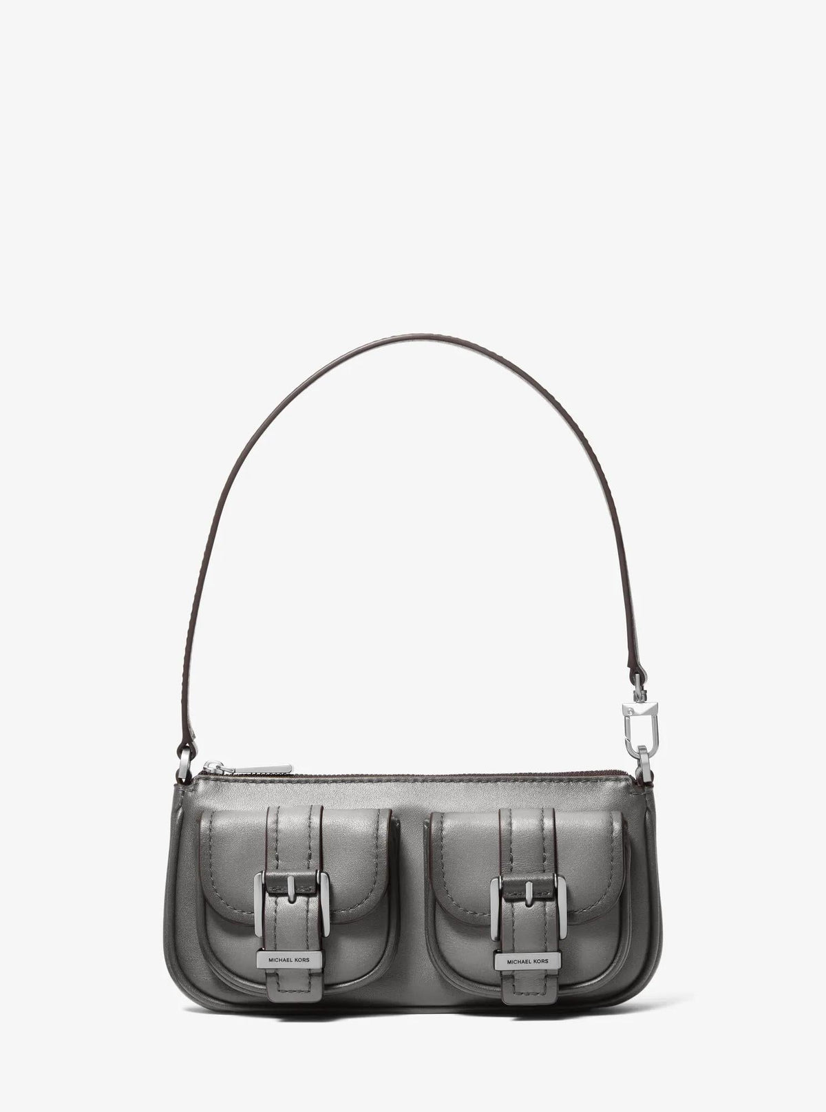 Zoe Small Burnished Leather Pochette