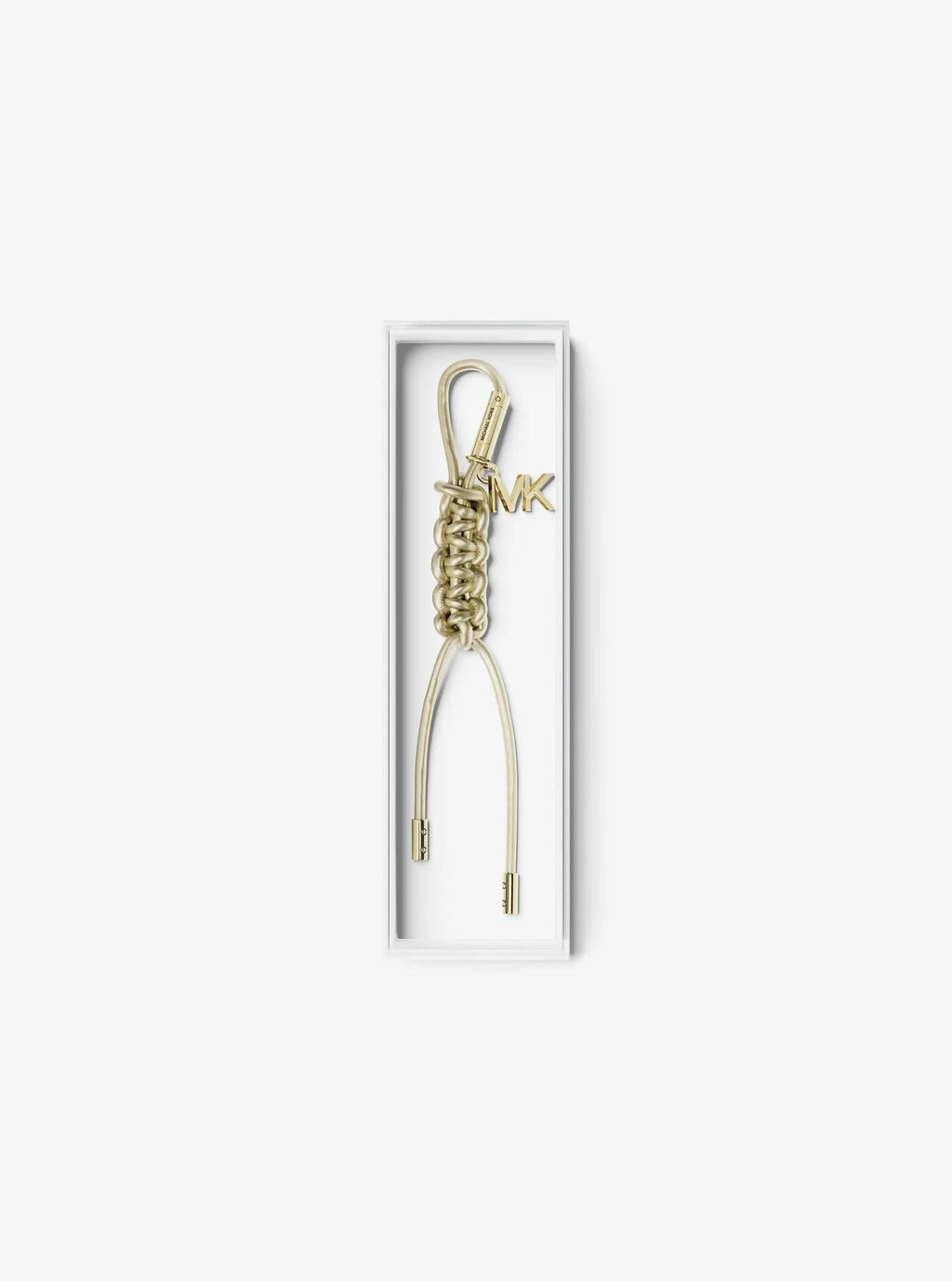 Gold-Tone and Metallic Braided Cord Bag Charm
