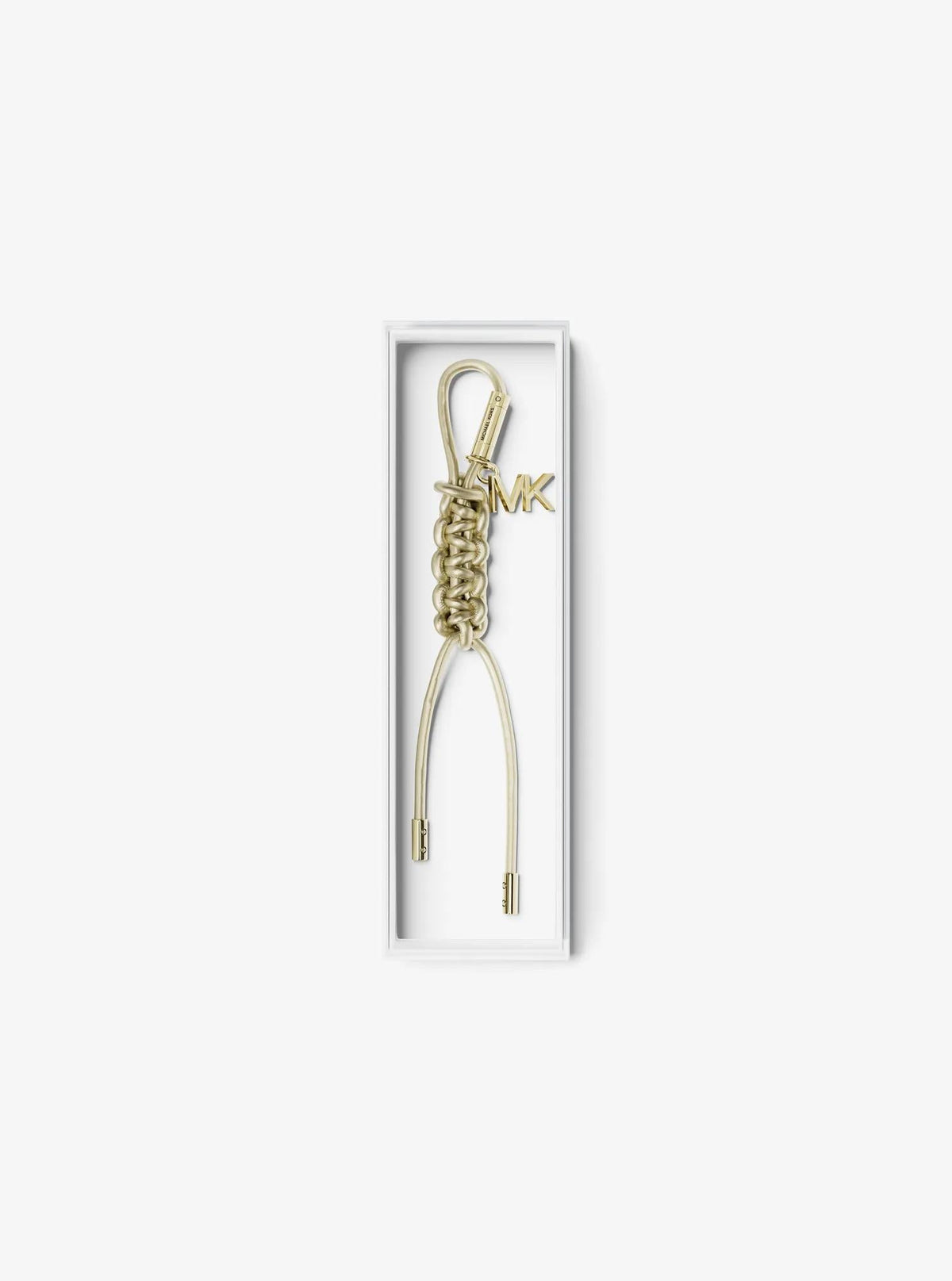 Gold-Tone and Metallic Braided Cord Bag Charm