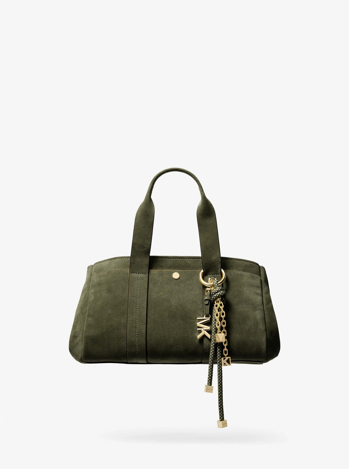 Gold-Tone and Speckled Cord Bag Charm