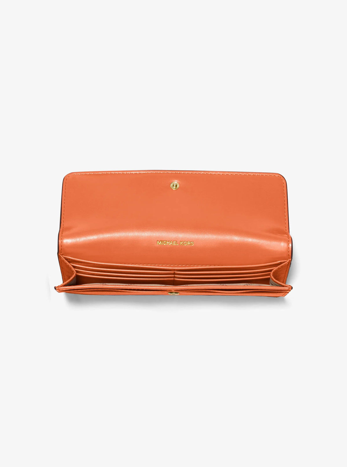 Jet Set Large Saffiano Leather Snap-Front Wallet