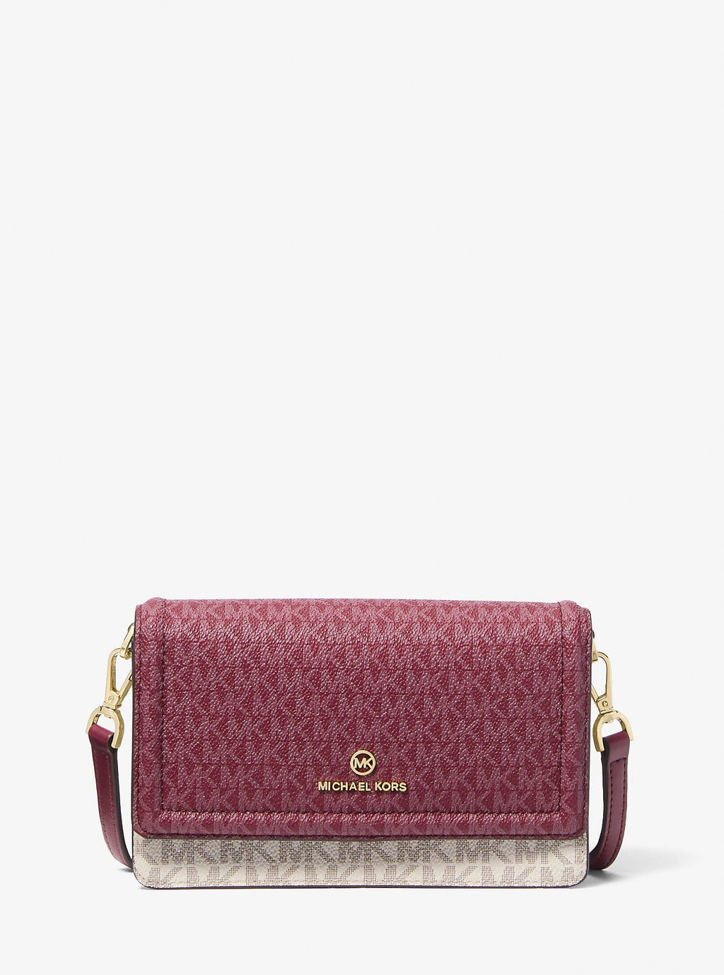 Jet Set Small Two-Tone Logo Smartphone Crossbody Bag