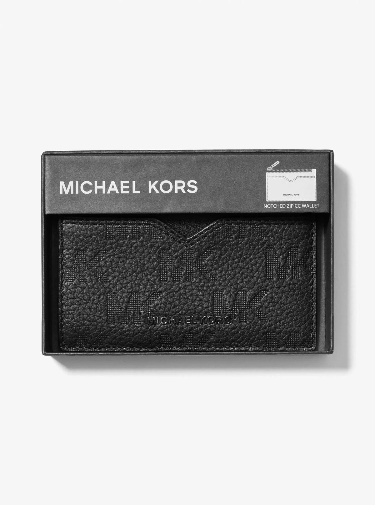 Hudson Logo Embossed Leather Card Case