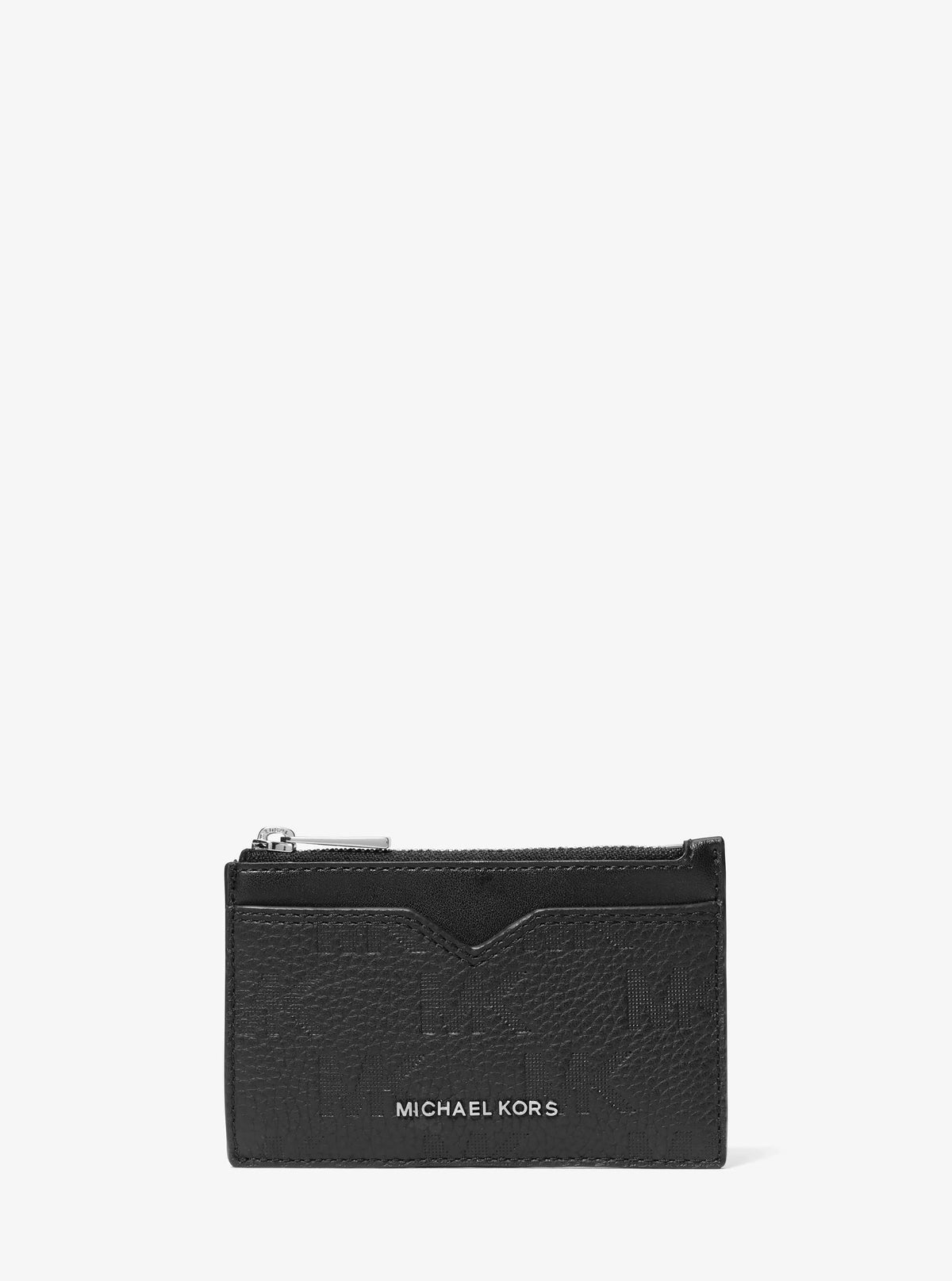 Hudson Logo Embossed Leather Card Case