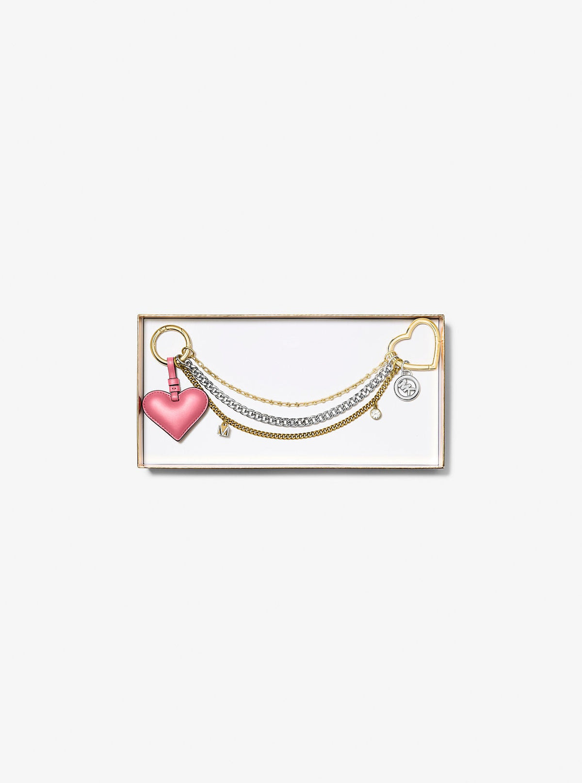 Heart Chain Bag Charm