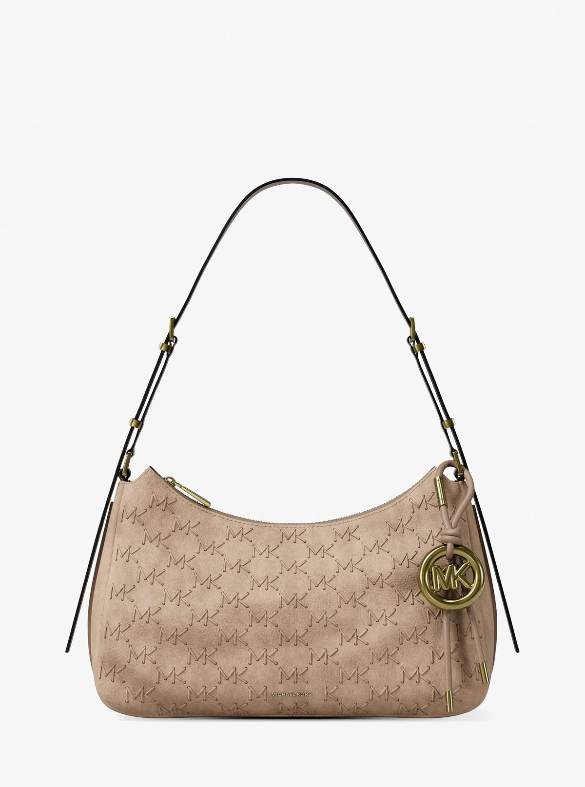 Nolita Medium Whipstitched Logo Leather Shoulder Bag