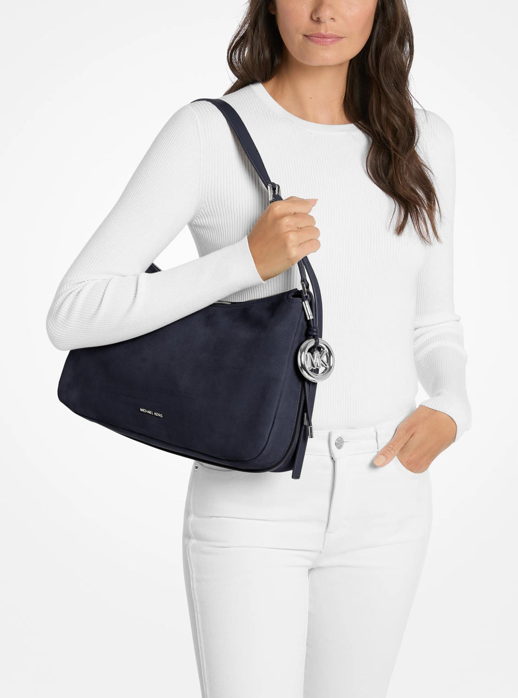 Nolita Medium Nubuck Shoulder Bag
