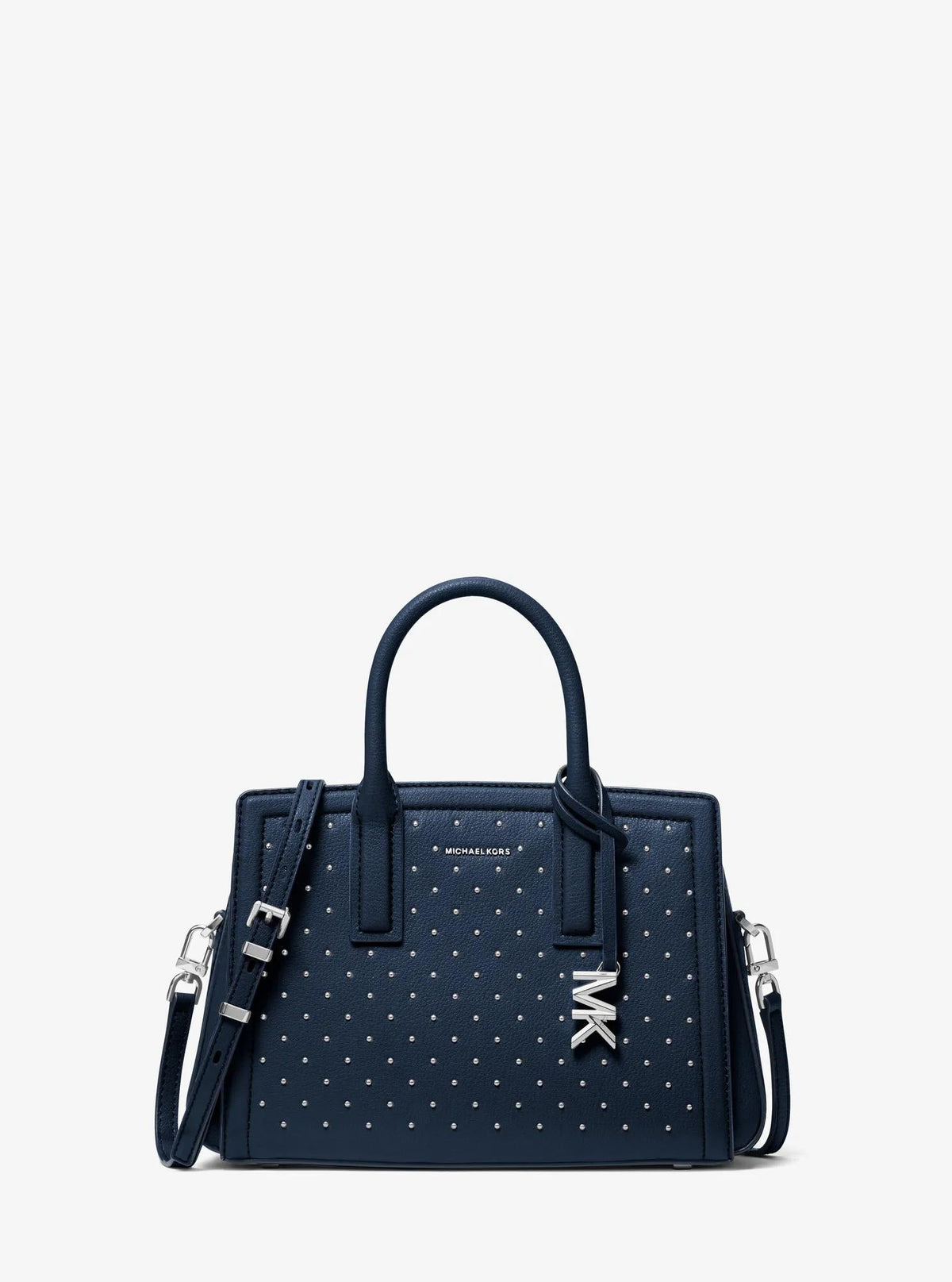 Laila Small Studded Leather Satchel