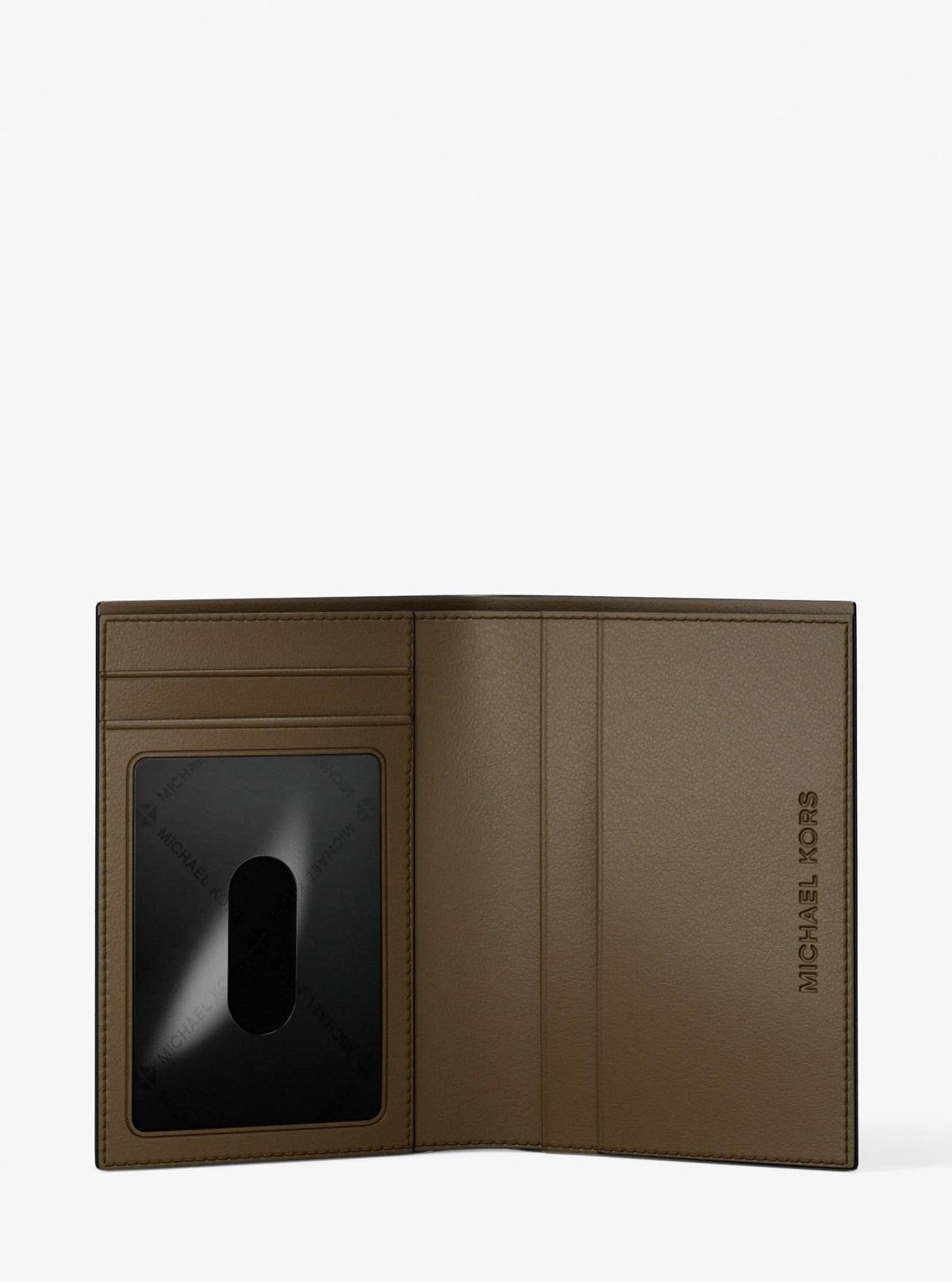 Hudson Pebbled Leather Folio Card Case