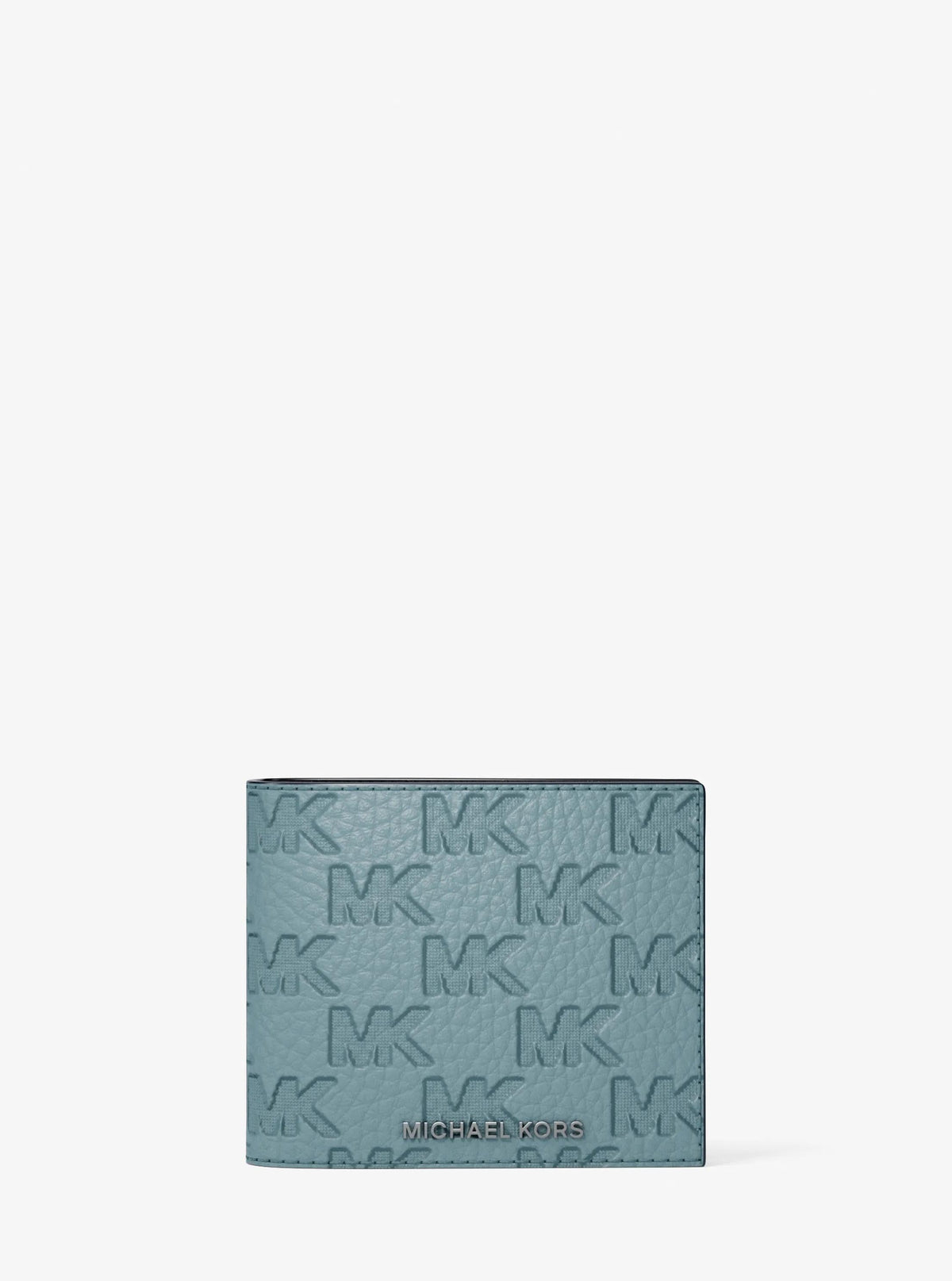 Hudson Logo Embossed Leather Billfold Wallet and Passcase