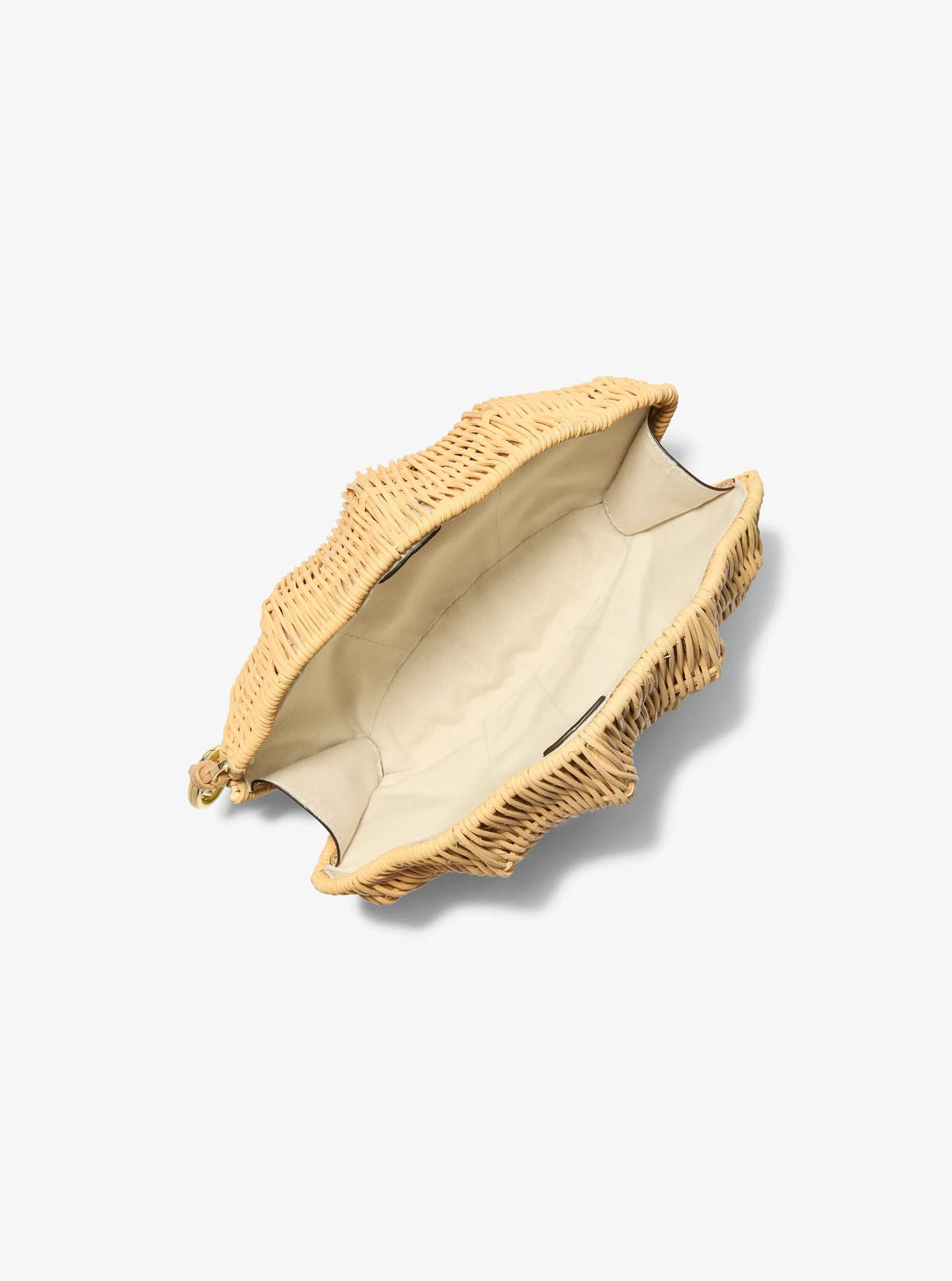 Shelly Rattan Clutch