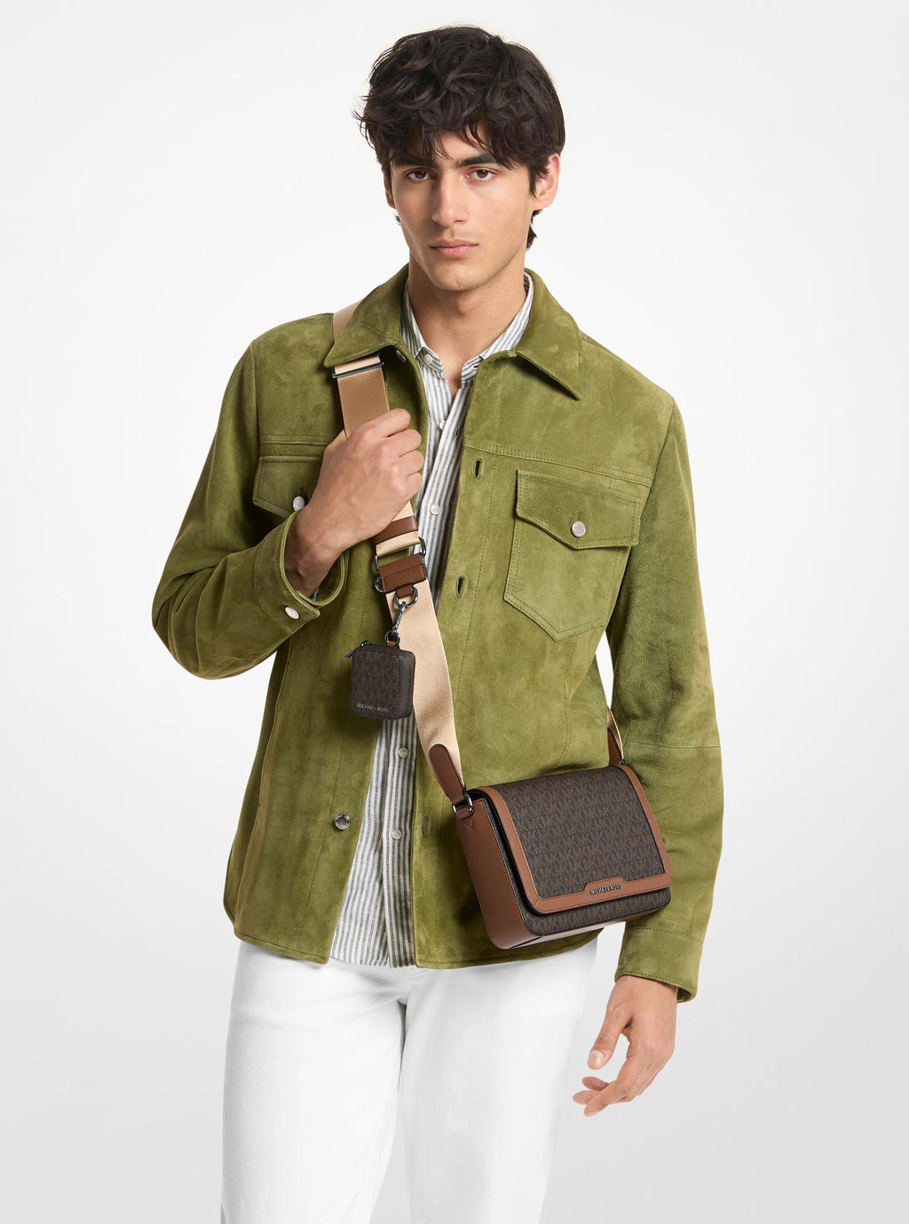 Hudson Mini Signature Logo Crossbody Bag With Airpod Case for Apple Airpods Pro