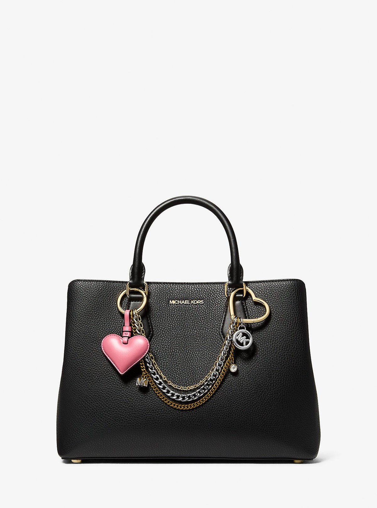 Heart Chain Bag Charm