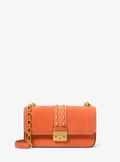 Tribeca Small Studded Suede Shoulder Bag
