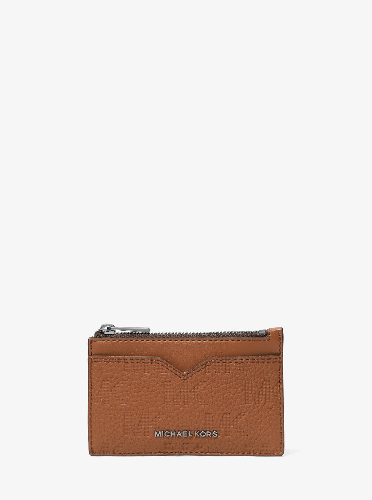 Hudson Logo Embossed Leather Card Case