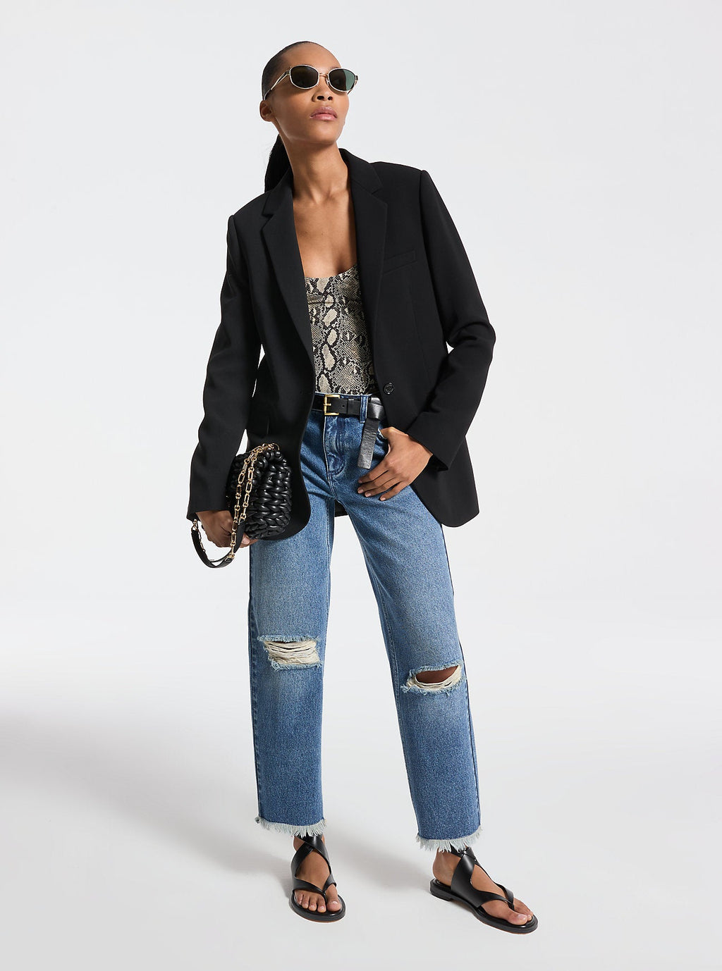 Tribeca Large Hand-Braided Shoulder Bag