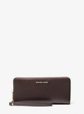 Jet Set Travel Large Pebbled Leather Continental Wallet