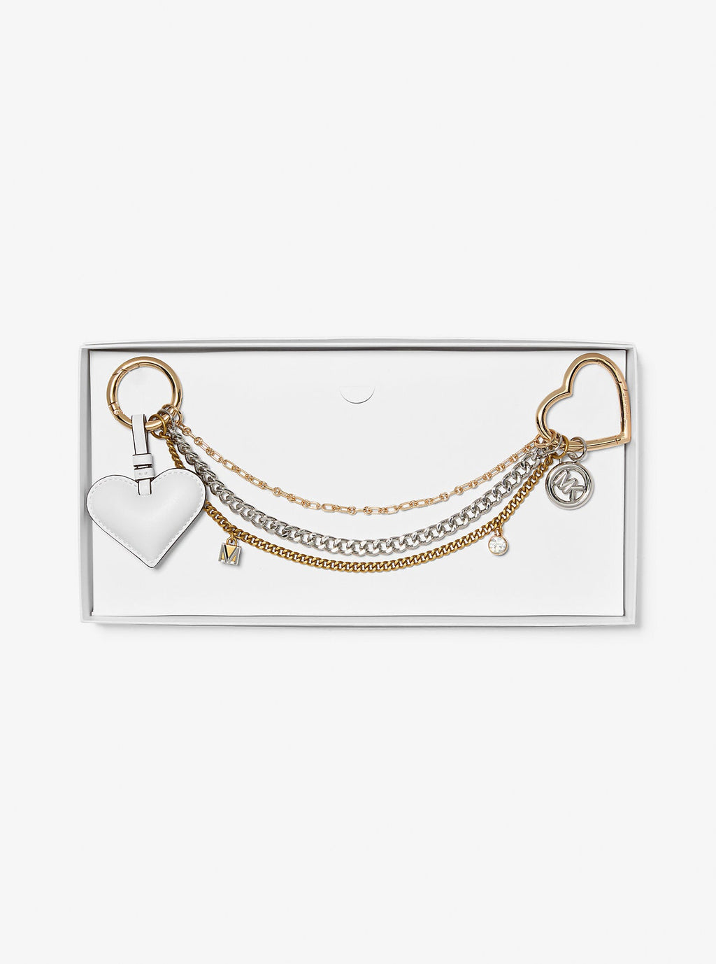 Heart Chain Bag Charm